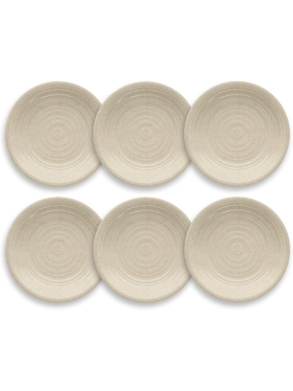 Durable Matte Salad Plates Set of 6 - Shatter-Resistant, Dishwasher-Safe